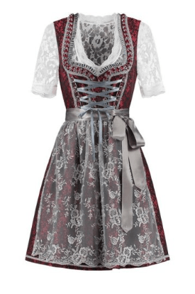 dirndl kjole oktoberfest udklædning sydtysk nationaldragt tyrolerkostume dame