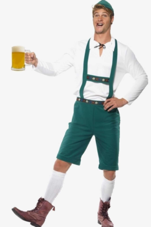 oktoberfest kostume til mænd tyroler kostume til mænd grønne lederhosen