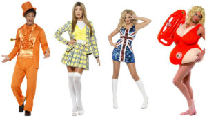 90er fest kostume 90er tøj 90er kostume 90er udklædning 90er temafest cher clueless kostume baywatch kostume dum dummere kostume spicegirls kostume