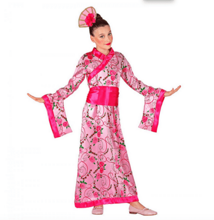 Geisha børnekostume 1 438x450 - Geisha kostume til børn og voksne