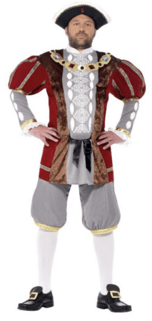 kong henry kostume Kong Henry 8. udklædning til voksne kongekostume kostumeuniverset