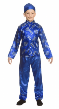 kinesisk prins kostume til børn asiatisk børnekostume