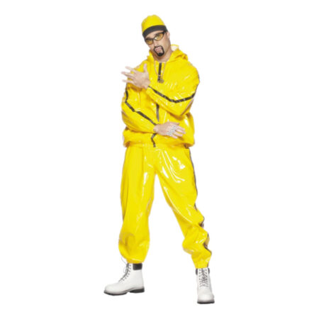 ali g kostume til voksne udklædning 90erne 90ere tøj 90 bukser gult kostume