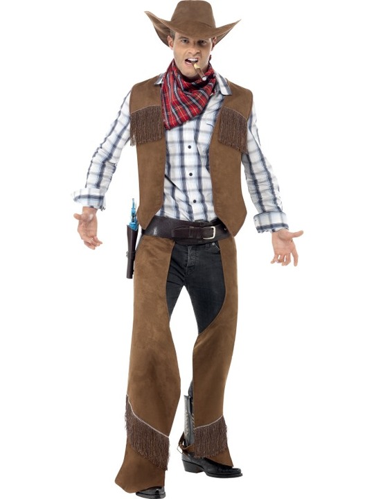 cowboy kostume til voksne komplet cowboy udklædning sherif forklædning rodeo cowboy kostume det vilde vesten kostume amerikansk kostume