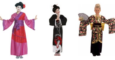 geisha kostume til voksne geisha kimono udklædning til temafest karneval eller fastelavn sort japansk kimono