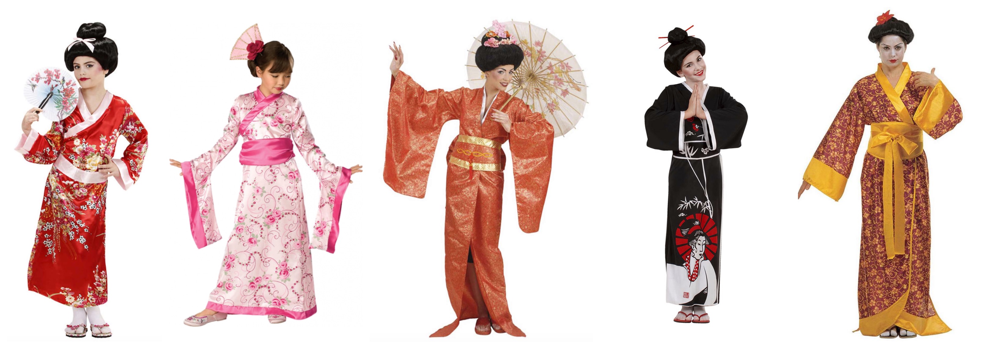 geisha kostume - Geisha kostume til børn og voksne