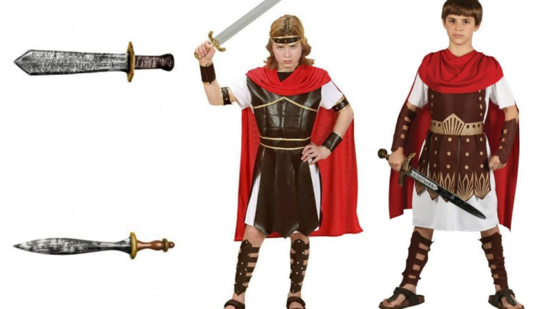 gladiator kostume til børn romersk kriger kosstume til børn kriger kostume historisk kostume til børn rollespil kostume fastelavnskostume barn