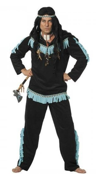indianerhøvding kostume indianer kostume til mænd overhoved udklædning usa kostume historisk kostume