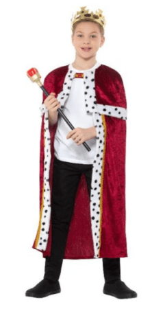 konge kostume til barn konge udklædning dreng konge børnekostume kongekappe kongeligt kostume til børn
