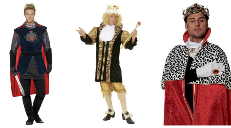 konge kostume til voksne barok middelalder konge kongekåbe kongekrone kongekostume til karneval konge udklædning kostume til sidste skoledag