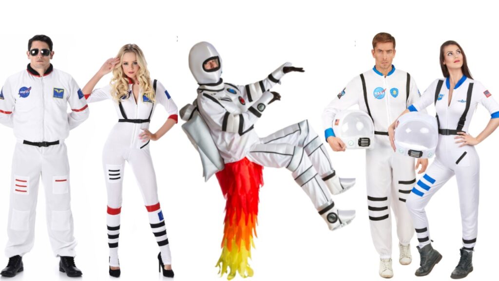 rumdragt kostume astronaut udklædning rum tema fest månefest kostume
