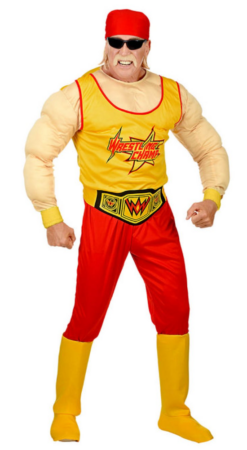 wrestling kostume til voksne 90er kostume til m&aelig;nd
