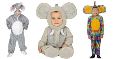 Elefant kostume til børn 390x205 - Elefant kostume til børn og baby