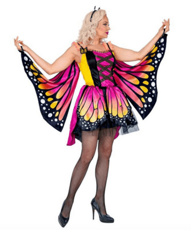 Pink Sommerfugl Kostume  373x450 - Sommerfugl kostume til voksne