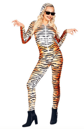 Tiger Bodysuit Kostume  292x450 - Tiger kostume til voksne