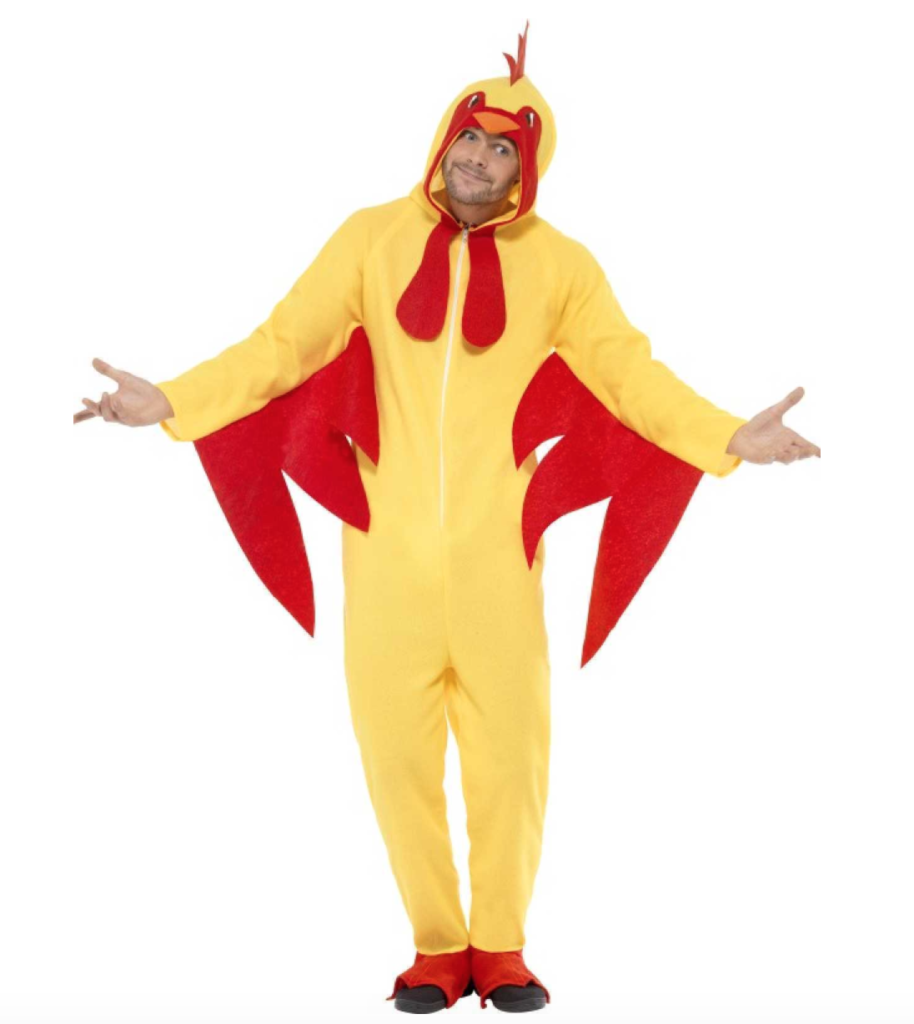 kylling påske kostume til voksne 914x1024 - Kylling kostume til voksne