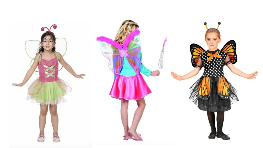 sommerfugl kostume til piger sommerfugle kostume fastelavnskostume til piger sommerfuglevinger udklædning