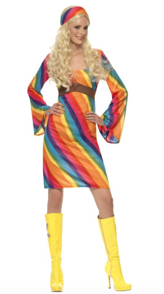 regnbue hippie kostume til voksne 571x1024 - Regnbue kostume til voksne