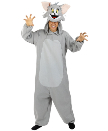 tom jerry kostume til voksne 371x450 - Tom og Jerry kostume til voksne - sjovt par kostume