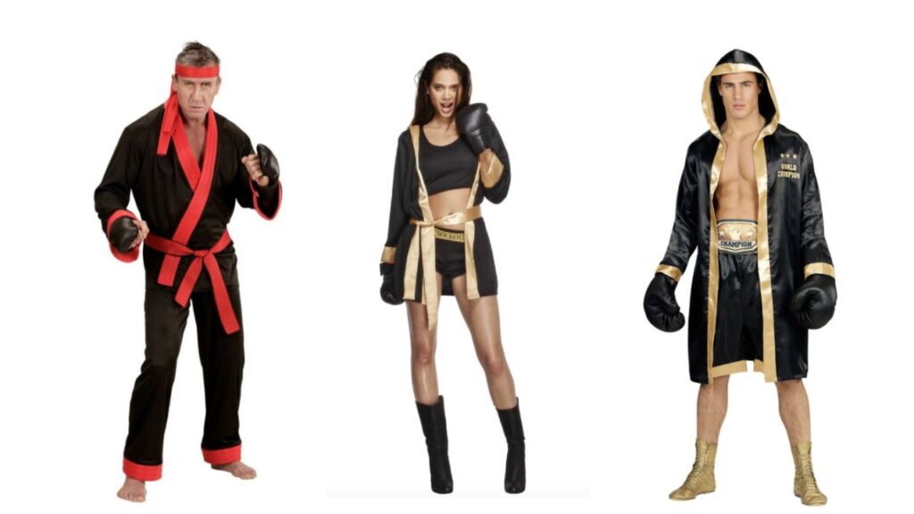 bokser kostume til voksne kickbokser kostume til voksne sportskostume kampsport kostume