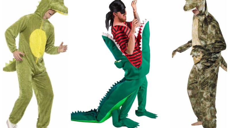 krokodille kostume til voksne, krokodille udklædning kostume til voksne, krokodille voksenkostume, dyrekostumer til voksne, krokodille kostumer, grønne kostumer til voksne