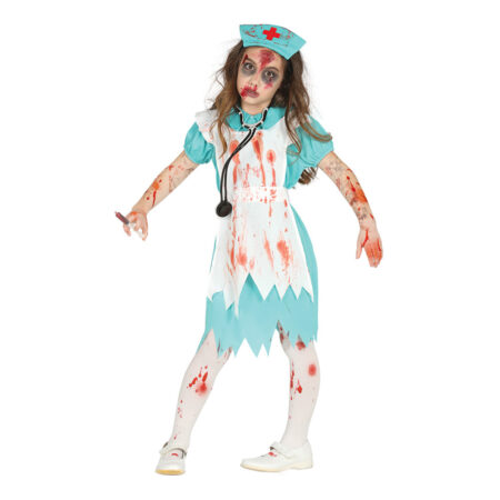 Zombie sygeplejerske børnekostume 450x450 - Sygeplejeske kostume til børn