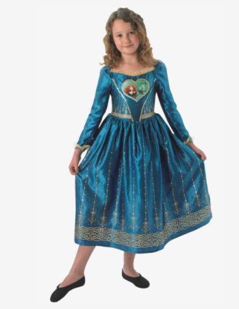 merida modig kostume til piger modig kjole fastelavnskostume piger