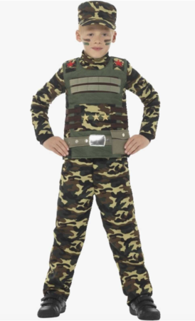 militærdreng kostume 274x450 - Soldat kostume til børn