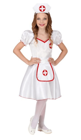 sygeplejeske kostume til børn sygeplejeske børnekostume fastelavnskostume pige