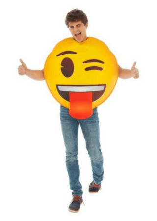 Blinkende Emoji Kostume  320x450 - Emoji kostume til voksne