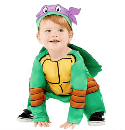 Ninja Turtles babykostume 432x450 - Skildpadde kostume til børn og baby