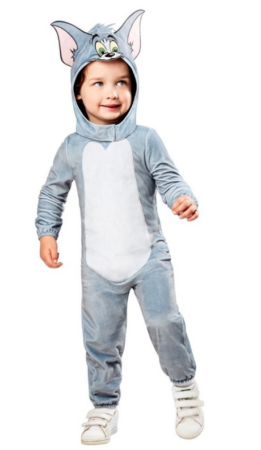 Tom Jerry&reg; Tom B&oslash;rnekostume 261x450 - Tom og Jerry kostume til b&oslash;rn