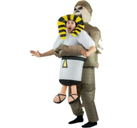 oppustelig mumie kostume 450x422 - Oppustelige halloweenkostumer til voksne