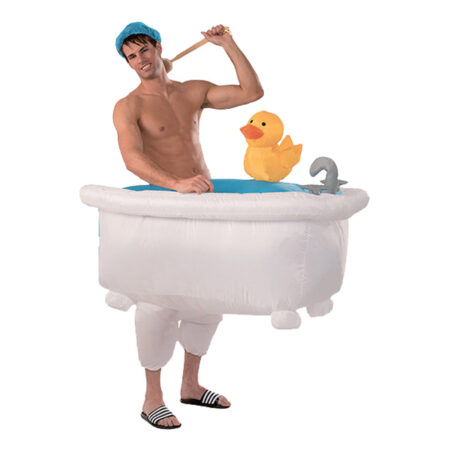 oppusteligt badekar kostume til voksne badeand kostume
