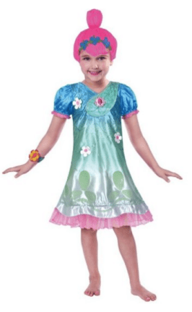 trolls børnekostume poppy kostume til barn fastelavnskostume trolls kostumeuniverset