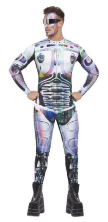 spaceinvaider alien voksenkostume rumvaæsen kostume mand herre kostumeuniverset