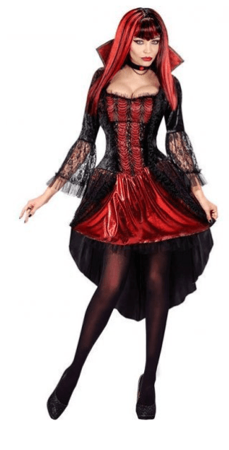 fr&aelig;kt dracula kostume til kvinder