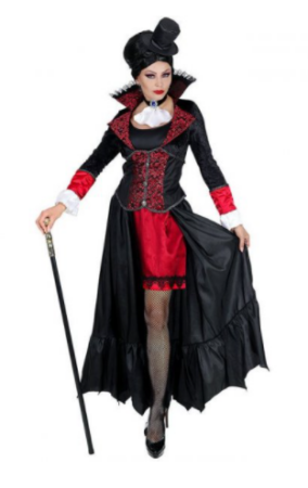 kvindelig vampyr kvindelig dracula kostume halloweenkostume til kvinder dame halloween udkl&aelig;dning