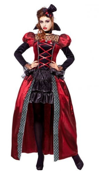 viktoriansk dracula kjole halloween kostume stilfuldt halloween kjole