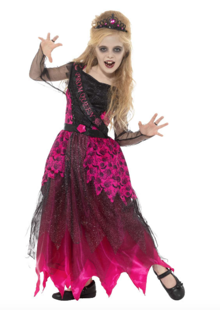 Prom queen gotisk kostume 728x1024 - Gotisk kostume til børn