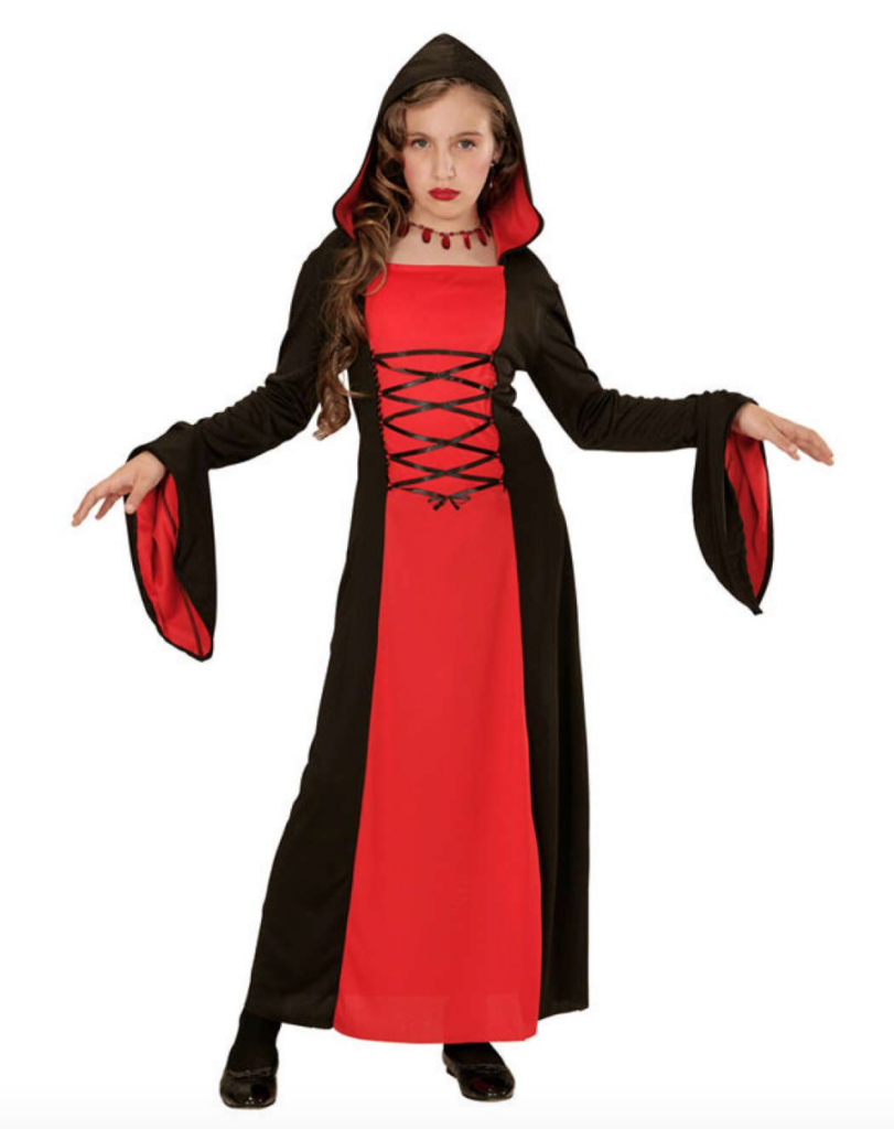 gotisk pige børnekostume 811x1024 - Gotisk kostume til børn