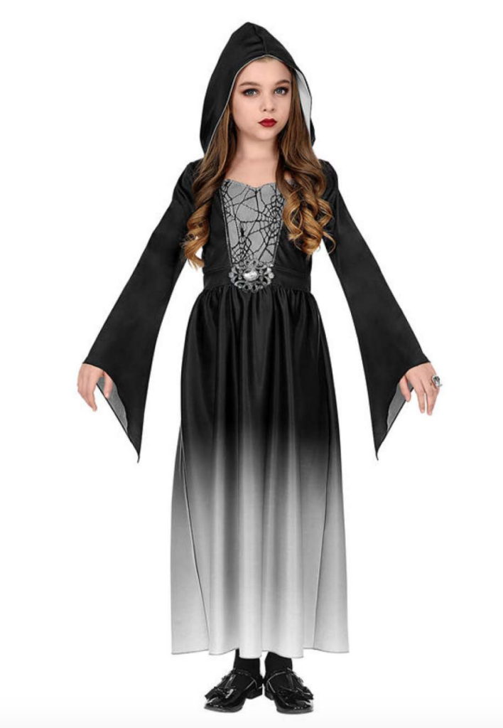 gotisk pige kostume til halloween 708x1024 - Gotisk kostume til børn