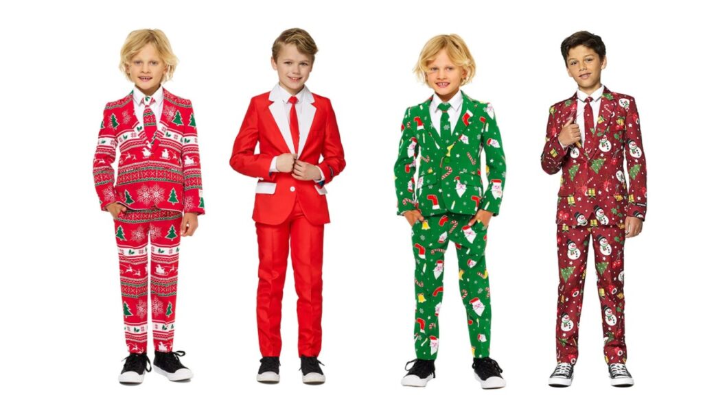 jule jakkesæt 2021 barn julejakkesæt med LED jakkesæt med LED jakkesæt til drenge 2021