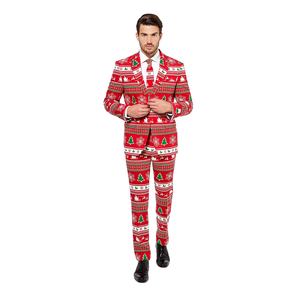 opposuits winter wonderland jakkesæt - Jule jakkesæt til mænd