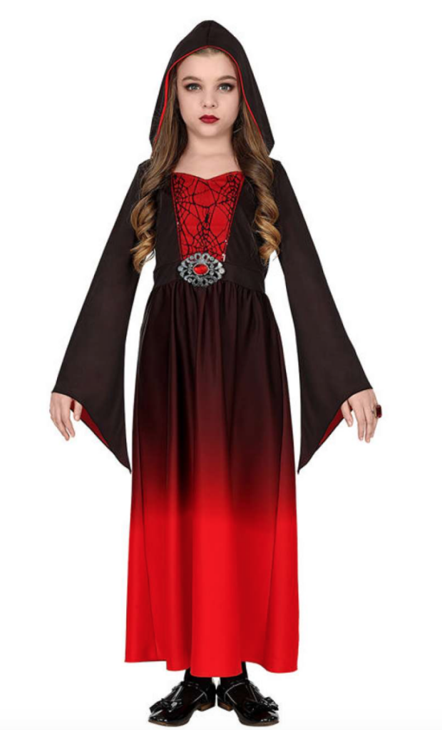 rødt gotisk børnekostume 620x1024 - Gotisk kostume til børn