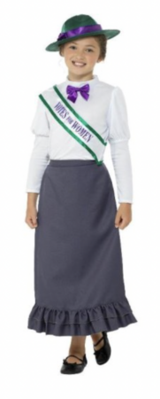 Viktoriansk Suffragette Kostume børnekostume viktoriansk børnekostume