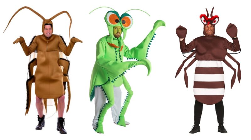 insekt kostume til voksne, insekt kostumer til voksne, sjove insekt voksenkostumer, insekt udklædning til voksne, kakerlak kostume til voksne, edderkop kostume til voksne, myg kostume til voksne