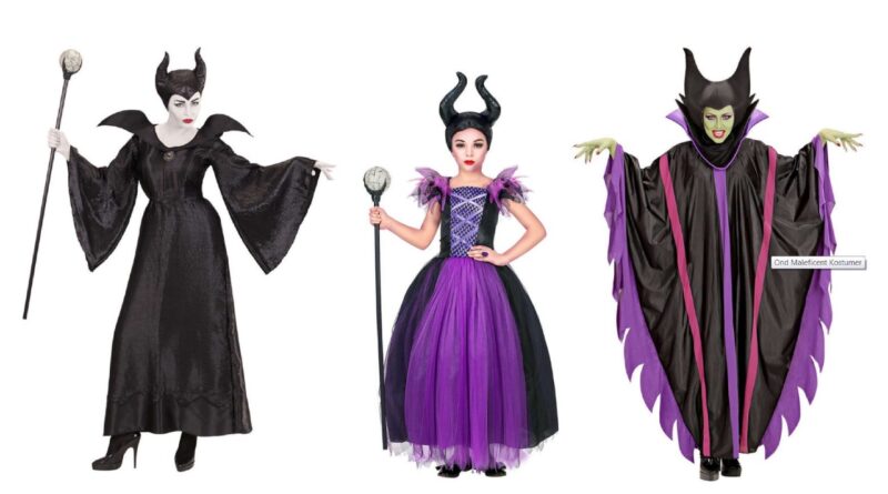 maleficent kostume til børn maleficent kostume til voksne angelina jolie kostume disney heks kostume fe kostume sort halloween kostume