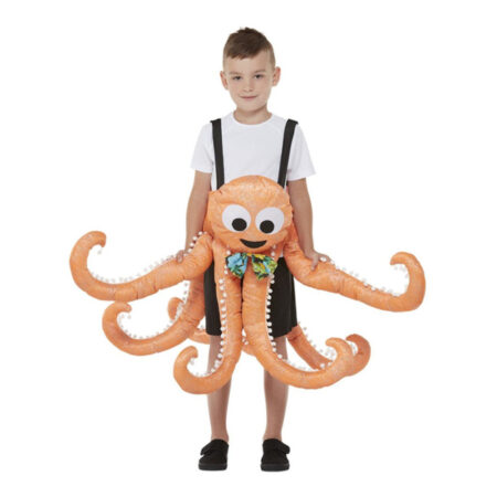 carry me blæksprutte børnekostume ride on blæksprutte kostume til barn fastelavnskostume under havet kostume