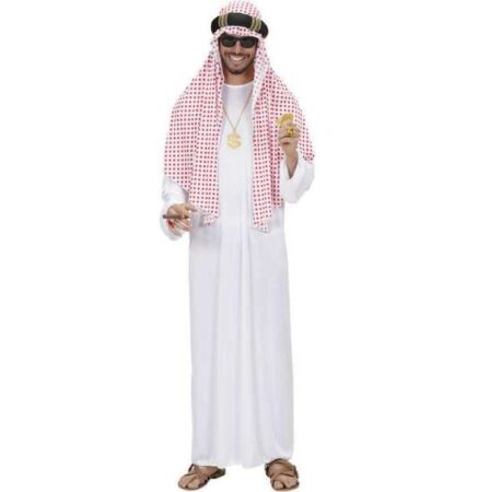 Arabisk oliesheik kostume 437x450 - Oliesheik kostume til voksne